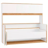 Pat pentru copii Mobi Vudi 80 x 180 cm/ PAL/ White