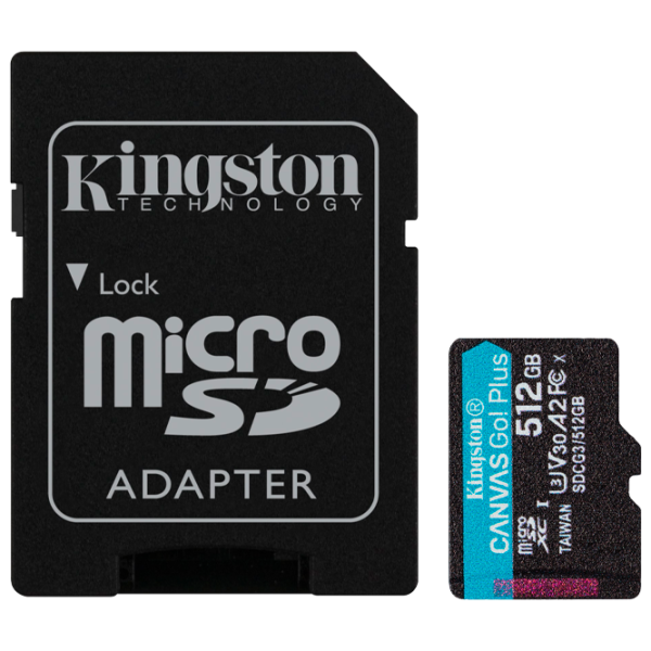 Карта памяти Kingston Canvas Go! Plus 512 ГБ MicroSD/ Class10 photo 1