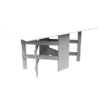 Кухонный стол раскладной ML-Mobila 01061689001 ДСП/ Белый