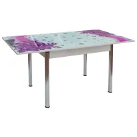 Кухонный стол раскладной Marcel Prod Tip 2-0034 Стекло/ Фиолетовый