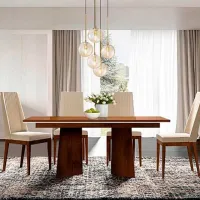 Masă de bucătărie extensibilă ML-Mobila Georgia PAL/ Nuc