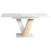 Кухонный стол раскладной Prospero Masiv ДСП/ Белый глянец