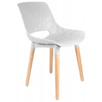 Scaun de grădină Jumi Davis Plastic/ Plastic/ White