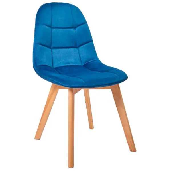 Scaun de bucătărie Waltz C401 Velur/ Blue photo 1