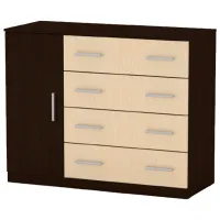 Comodă KompaniT 4+1B 84.9 x 105.4 x 44.8/ MDF/ Wenge