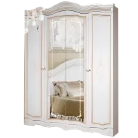 Шкаф cupe KMK Countess 180 x 58см x 230.5 / ЛДСП / Metalic white