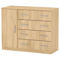 Комод KompaniT 4+1B 84.9см x 105.4см x 44.8см/ МДФ/ Дуб Сонома
