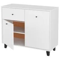 Comodă KompaniT 1062348002 82 x 100 x 40/ PAL/ Nimfeia Alb