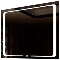 Oglindă de baie Orka Frederique Aluminiu/ Dreptunghiular