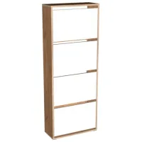 Dulap pentru încălțăminte ML-Mobila ML-3 154.5 x 60 x 25/ Stejar Auriu/ Stejar Auriu