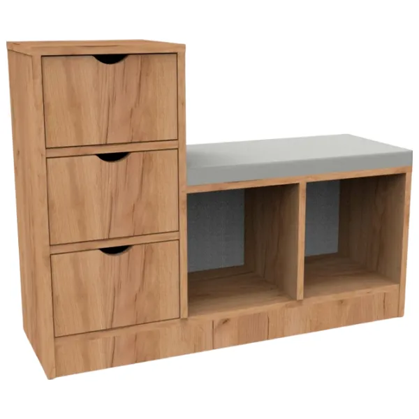 Обувной шкаф ML-Mobila ML-7 74см x 97см x 32см/ Дуб Золотой/ Дуб золотой photo 1 Обувной шкаф ML-Mobila ML-7 74см x 97см x 32см/ Дуб Золотой/ Дуб золотой photo 1