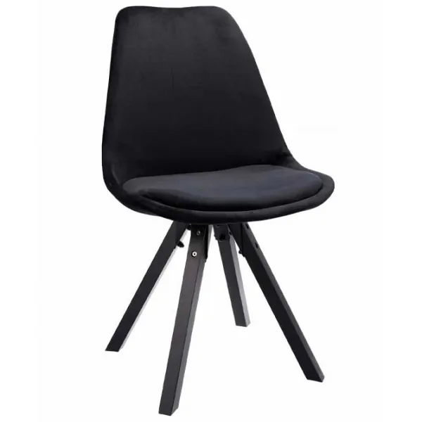 Scaun de birou Jumi Saida Catifea/ Black Black photo 1