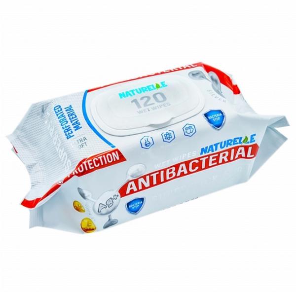 Șervețele umede Naturelle 4820207590779 Cantitatea în set - 120 photo 1