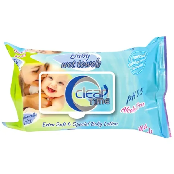 Șervețele umede Clean Time 4820207591110 72 Pentru copii photo 1