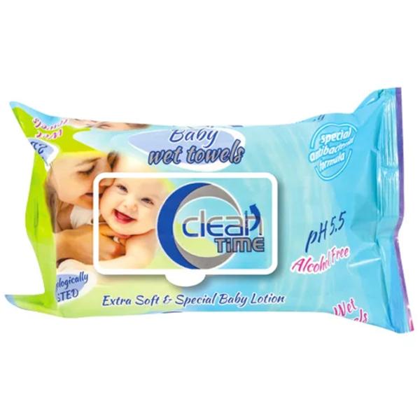 Șervețele umede Clean Time 4820207591110 72 Pentru copii photo 1