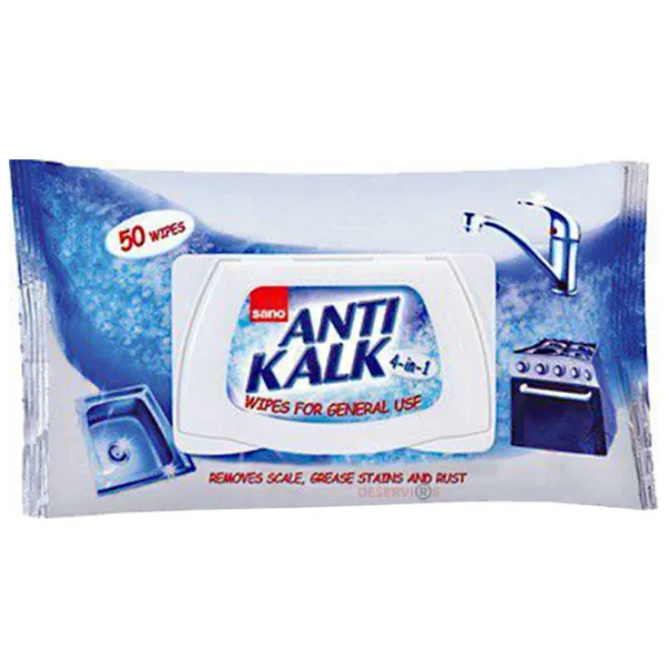 Șervețele umede Sano Anti Kalk Cantitatea în set - 50 photo 1
