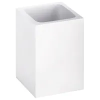 Pahar pentru periuțe de dinți Bemeta Gamma Rasina de poliester/ White/ Pe masă