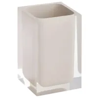 Стакан для зубных щёток Bemeta Vista Полиэфирная смола/ Бежевый/ На столе