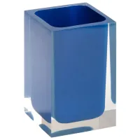 Pahar pentru periuțe de dinți Bemeta Vista Rasina de poliester/ Blue/ Pe masă