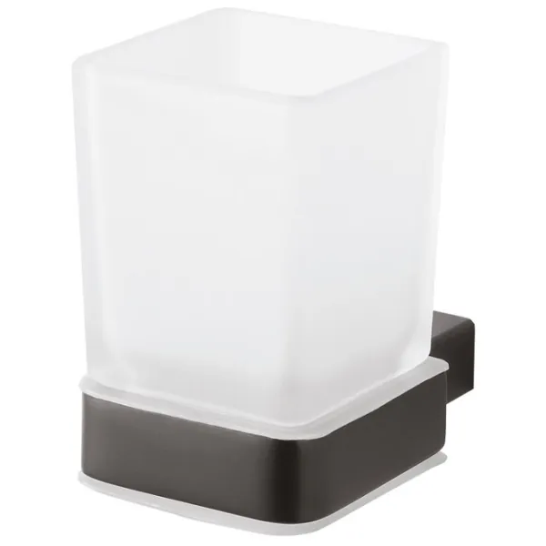Pahar pentru periuțe de dinți Bemeta Nero Alamă/ Transparent/ Pe perete photo 1 Pahar pentru periuțe de dinți Bemeta Nero Alamă/ Transparent/ Pe perete photo 1