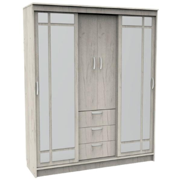 Шкаф Линейный ML-Mobila Diplomat 2000 200 x 53см x 210 / ДСП / Дуб Крафт Белый  photo 1