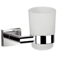 Pahar pentru periuțe de dinți Ferro Elis Sticlă/ Transparent/ Pe perete