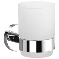 Стакан для зубных щёток Ferro Grace Стекло/ Прозрачный/ На стене