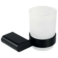 Стакан для зубных щёток Ferro Naty Стекло/ Прозрачный/ На стене