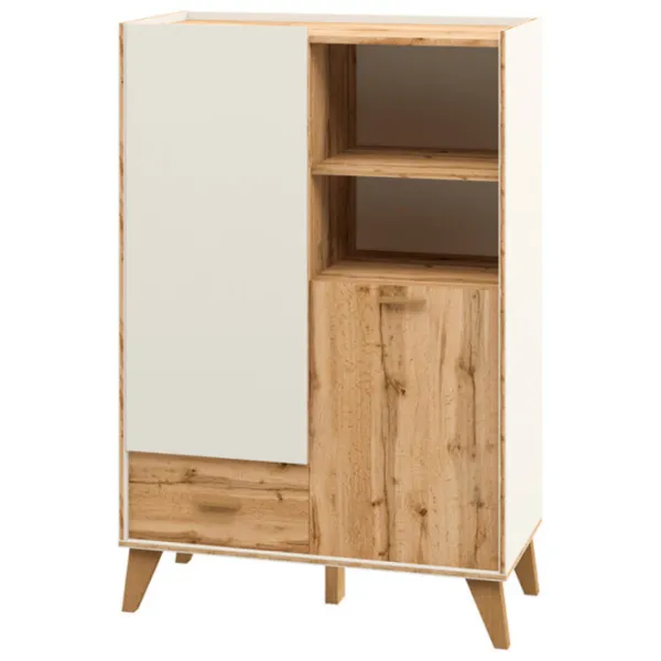 Комод Neman Scandi 132см x 81см x 40см/ ЛДСП/ Дуб вотан photo 1