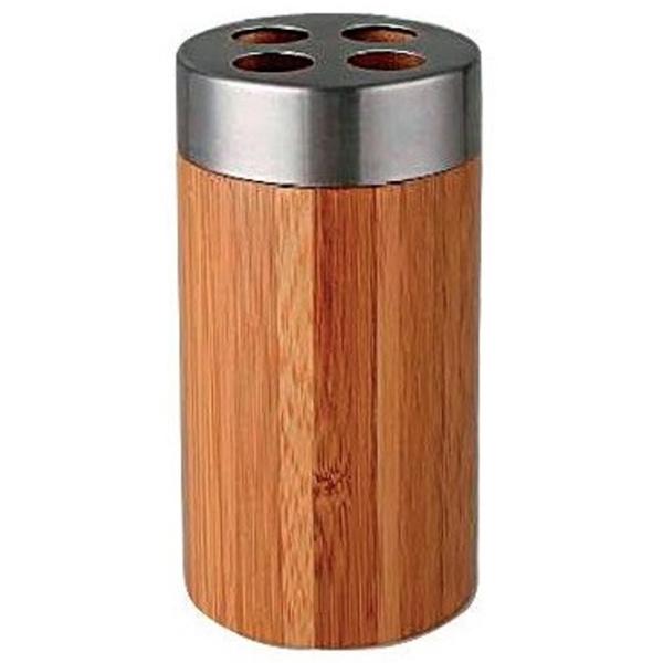 Pahar pentru periuțe de dinți Ferro Bamboo Bambus/ Bamboo/ Pe masă photo 1
