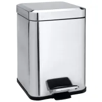 Мусорное ведро Bemeta 125115071 6 л/ Нержавеющая сталь/ Серебристый