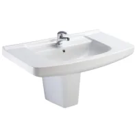 Умывальник Ege Vitrifiye Punta Прямоугольная/ Над прилавком/ Белый