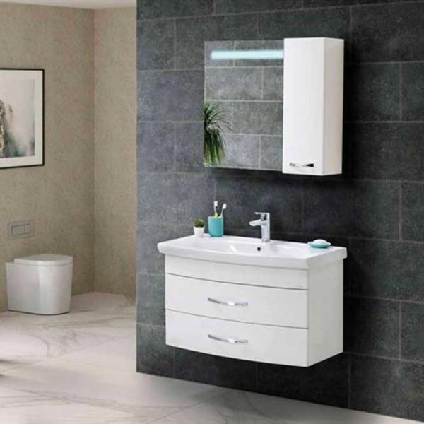 Dulap cu oglindă Martat Ares 70 x 83 x 22/ Oglindă/ Alb photo 1