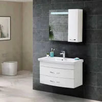 Dulap cu oglindă Martat Ares 70 x 83 x 22/ Oglindă/ Alb