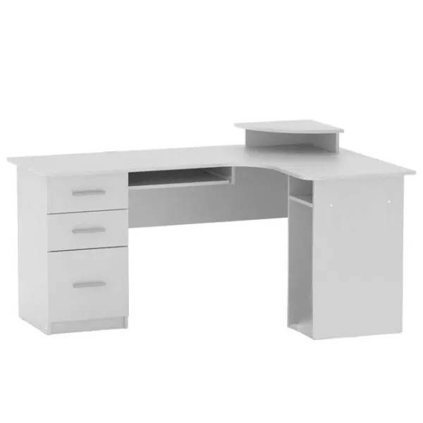 Masă de birou KompaniT СУ-3 PAL/ White photo 1