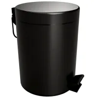 Мусорное ведро Bemeta Dark 5 л/ Металл/ Черный