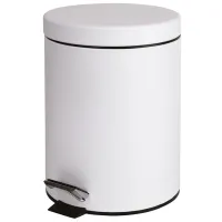 Мусорное ведро Bemeta 104315014 5 л/ Нержавеющая сталь/ Белый