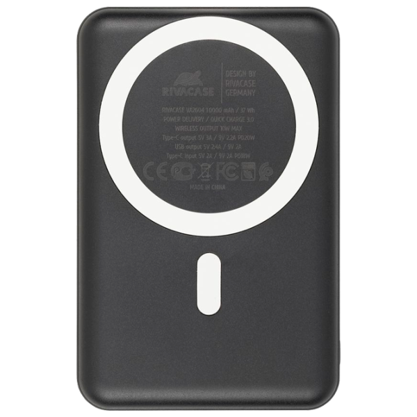 Power Bank RivaCase VA2604 10000 мАч/ Черный photo 1