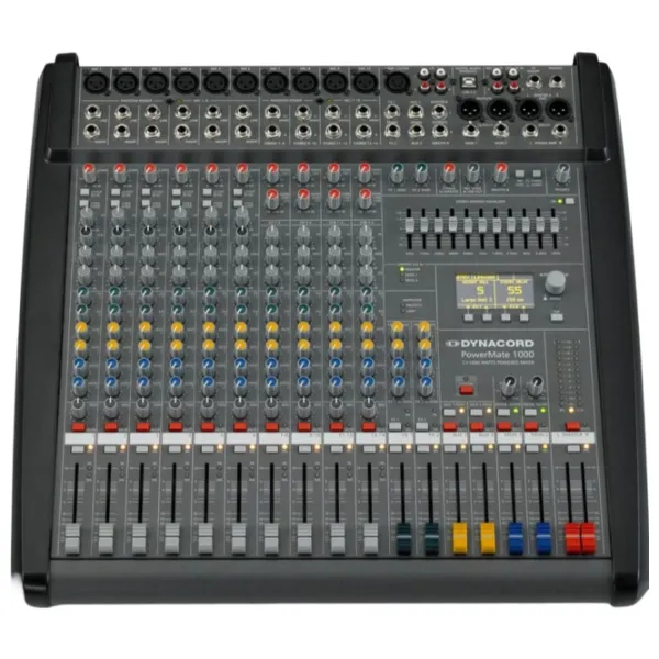 Mixer Analog Dynacord PowerMate 1000-3 activ / 20 Hz - 60 kHz / Gold photo 1