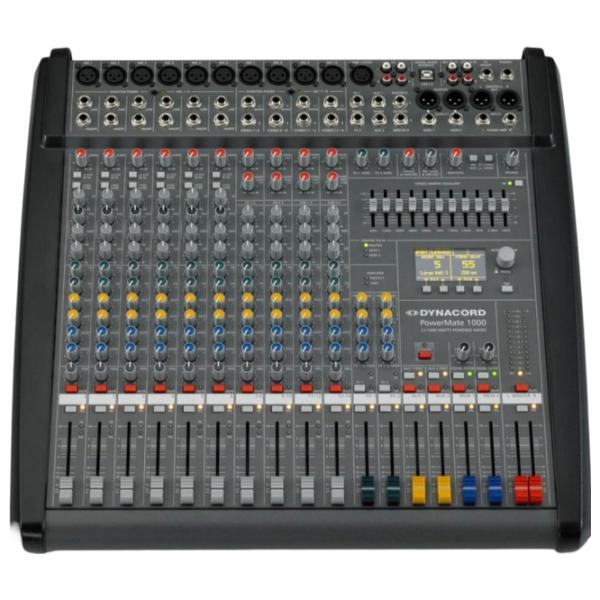 Mixer Analog Dynacord PowerMate 1000-3 activ / 20 Hz - 60 kHz / Gold photo 1