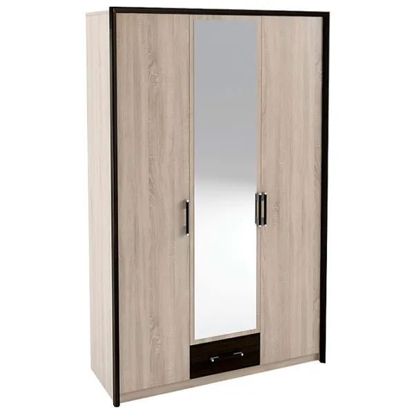 Dulap Linear Sokme Scarlet 136 x 58 x 212 / DSP / Stejar Sonoma photo 1