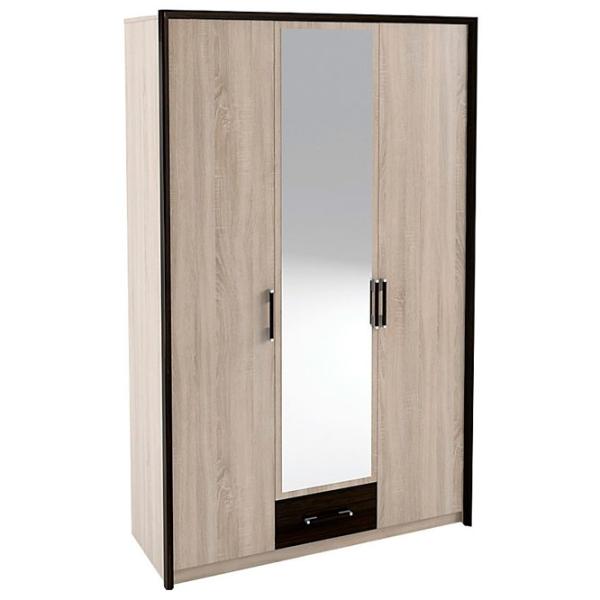 Dulap Linear Sokme Scarlet 136 x 58 x 212 / DSP / Stejar Sonoma photo 1