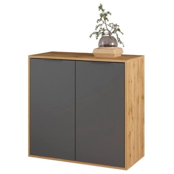 Комод Sokme Nitro 80см x 80см x 40см/ ЛДСП/ Серый photo 1