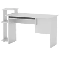 Офисный стол KompaniT СКМ-3 ДСП/ Белый