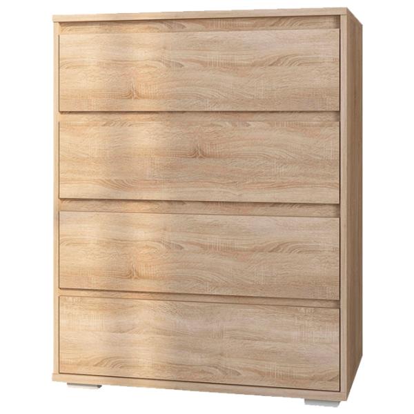 Комод Sokme Layn 103см x 80см x 48см/ ДСП/ Дуб Сонома photo 1