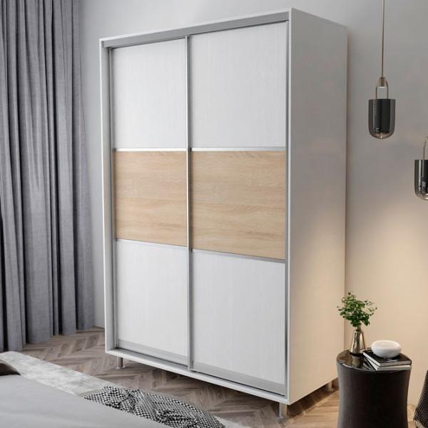 Dulap Coupe Mobildor-Lux ARON 1900 K 8681 200 x 60 x 210 / PAL / Alb briliant photo 1 Dulap Coupe Mobildor-Lux ARON 1900 K 8681 200 x 60 x 210 / PAL / Alb briliant photo 1