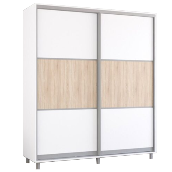 Шкаф cupe Mobildor-Lux ARON 2000 K  200 x 60см x 240 / ЛДСП / White photo 1