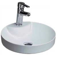 Умывальник Ege Vitrifiye Alvona Круглая/ Над прилавком/ Белый