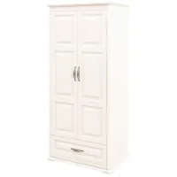 Dulap Linear Neman MN-126-05-200(1) 94 x 63 x 220 / PAL / Cremă lemn vopsit