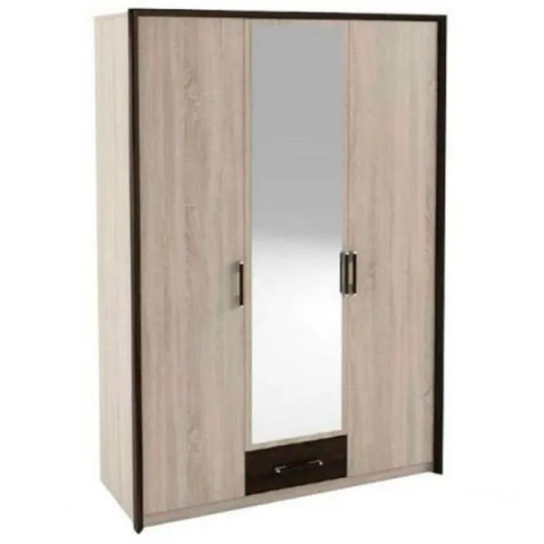 Dulap Linear Sokme SET SCARLET (3 uși) 136 x 58 x 212 / DSP / Stejar Sonoma photo 1